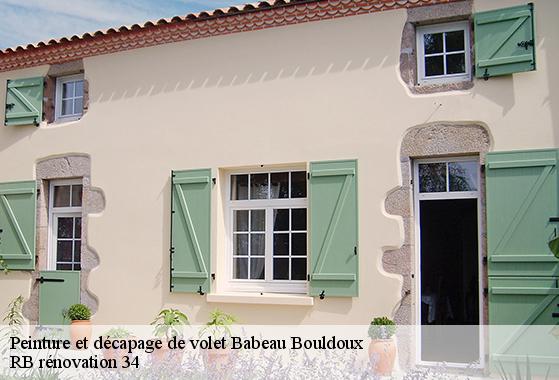 Peinture et décapage de volet  babeau-bouldoux-34360 RB rénovation 34