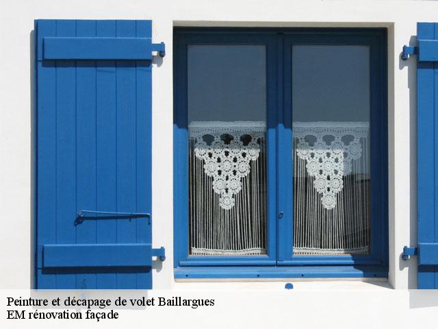 Peinture et décapage de volet  baillargues-34670 EM rénovation façade