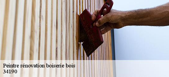 Peintre rénovation boiserie bois  34190