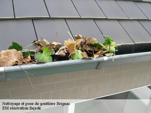 Nettoyage et pose de gouttière  brignac-34800 EM rénovation façade