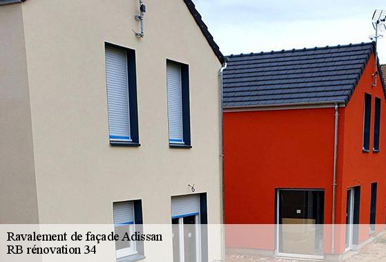 Ravalement de façade  adissan-34230 RB rénovation 34