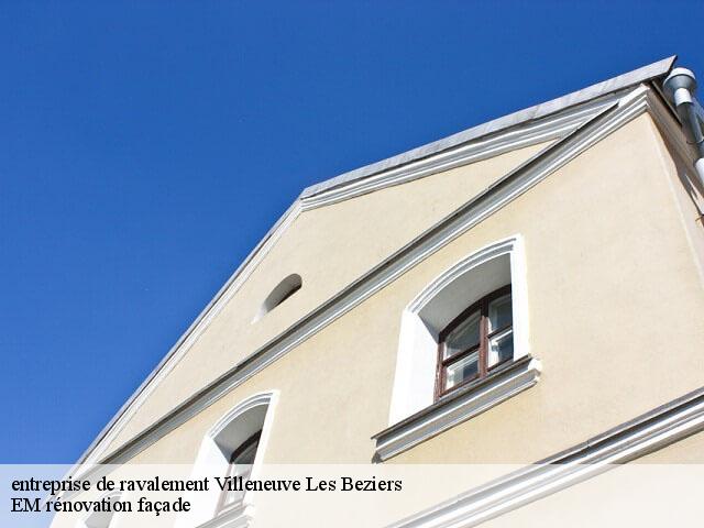 entreprise de ravalement  villeneuve-les-beziers-34420 EM rénovation façade