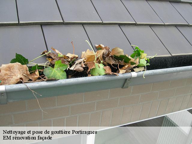 Nettoyage et pose de gouttière  portiragnes-34420 EM rénovation façade