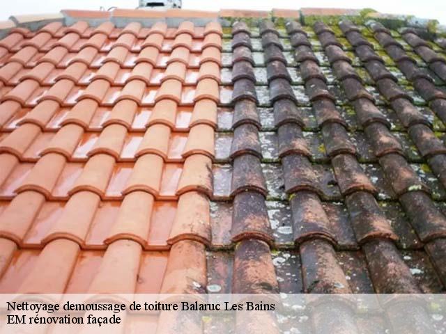 Nettoyage demoussage de toiture  balaruc-les-bains-34540 EM rénovation façade