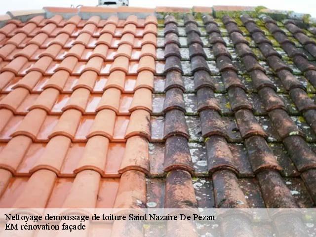 Nettoyage demoussage de toiture  saint-nazaire-de-pezan-34400 EM rénovation façade