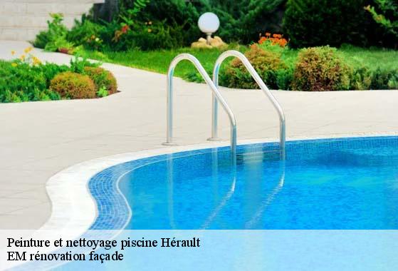 Peinture et nettoyage piscine 34 Hérault  EM rénovation façade