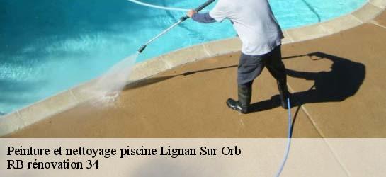 Peinture et nettoyage piscine  34490