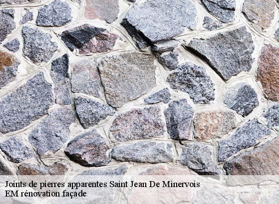 Joints de pierres apparentes  saint-jean-de-minervois-34360 EM rénovation façade